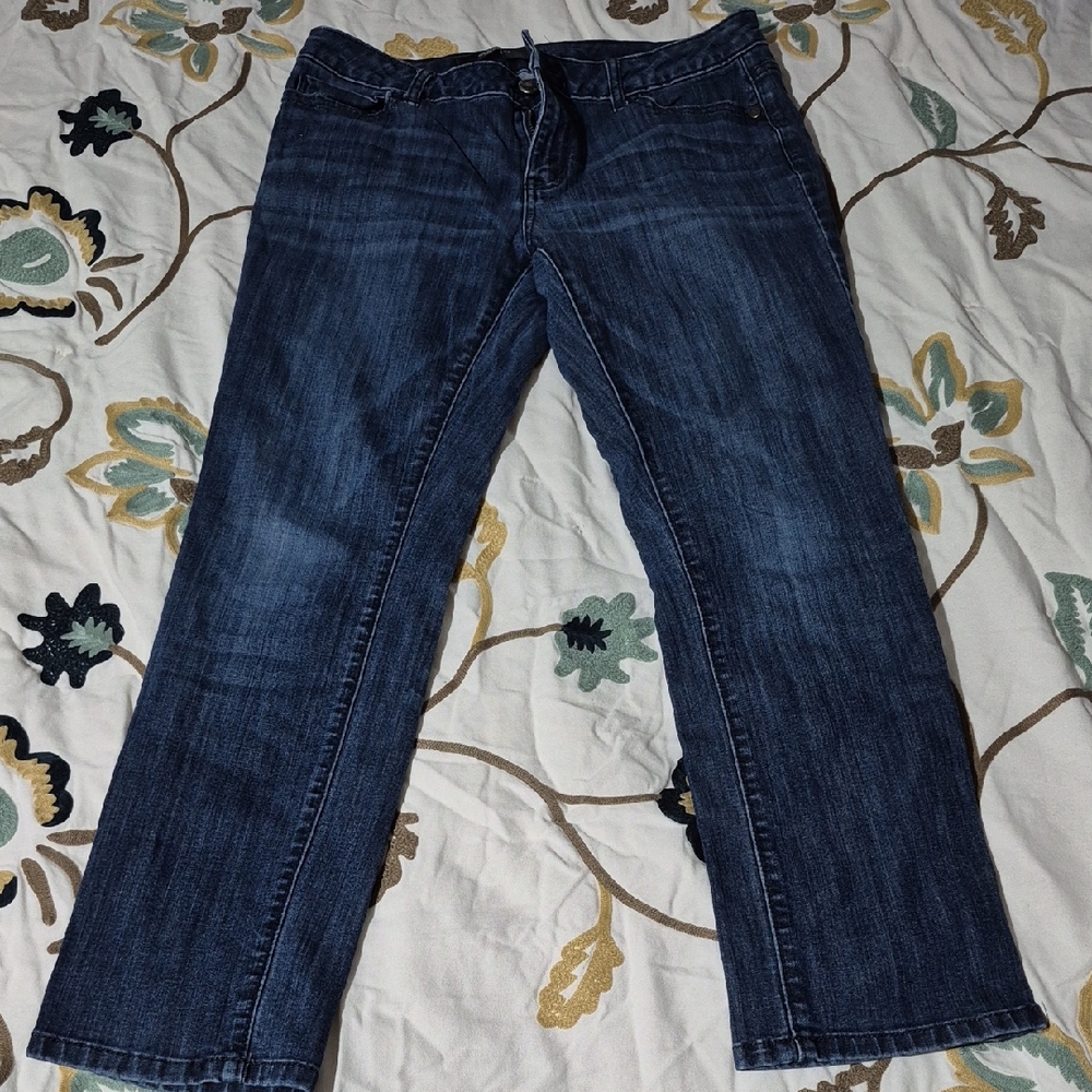 Simply Vera Vera Wang Men's Dark Blue Relaxed Jeans